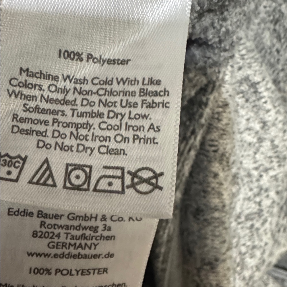 Eddie Bauer Women’s Small Gray 1/4 Zip Fleece Pullover - Picture 5 of 6